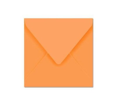 POLLEN BY CLAIREFONTAINE Clairefontaine Enveloppe 120g 140x140 Cl&eacute;mentine Pqt 20