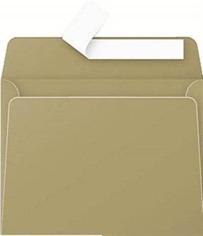 CLAIREFONTAINE  Enveloppe 120g 90x140 Or Pqt 20 Avec Bande De Protection