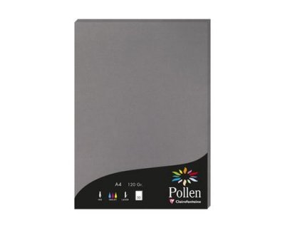 GENERIQUE Clairefontaine Etui De 50 Feuilles 210x297 Gris Acier 120g