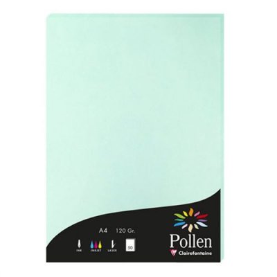 CLAIREFONTAINE  Etui De 50 Feuilles 210x297 Vert Jade 120g