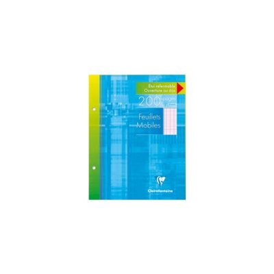CLAIREFONTAINE  Feuillets mobiles perfor&eacute;s, 170 x 220 mm