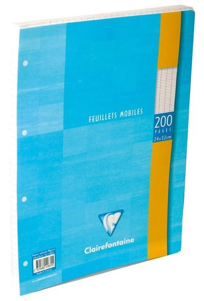 CLAIREFONTAINE  Feuillets Mobiles Sous Film 24x32 200p S&eacute;y&egrave;s