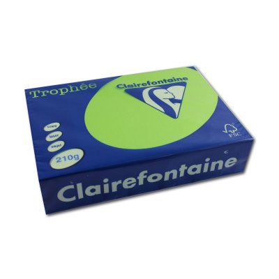 CLAIREFONTAINE  Papier Troph Ve Menthe A4 210gr 250f 4 Unit&eacute;(S)