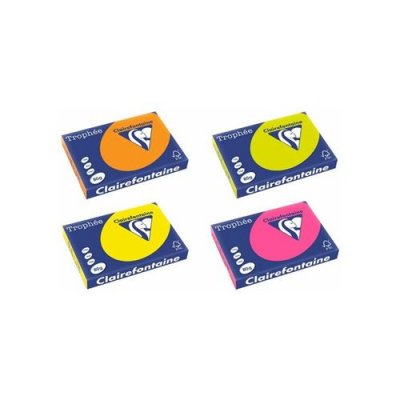 CLAIR ALFA Clairefontaine Papier universel Troph&eacute;e, A3, 80 g/m2, vert fluo