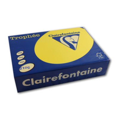 CLAIREFONTAINE  Papier universel Troph&eacute;e, A4, jaune soleil