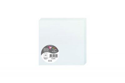 POLLEN BY CLAIREFONTAINE Clairefontaine Paquet de 25 cartes pli&eacute;es Pollen 135x135mm 210g/m&sup2; - Bleu - Lot de 2
