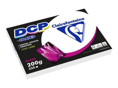 CLAIREFONTAINE  Ramette 250 feuilles A3 200g DCP coated brillant 2 faces