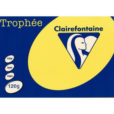 CLAIREFONTAINE  - Ramette Papier  A4 120g Jaune Soleil