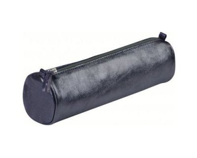 CLAIREFONTAINE  Trousse CUIRIS&Eacute;, cuir, p&eacute;trole - Lot de 2
