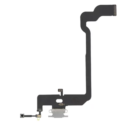 AVIZAR Clappio Connecteur de Charge Lightning pour Apple iPhone XS Argent
