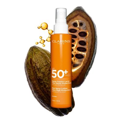 CLARINS  Spray Solaire Lact&eacute; Tr&egrave;s Haute Protection Corps - SPF50+ 150ml