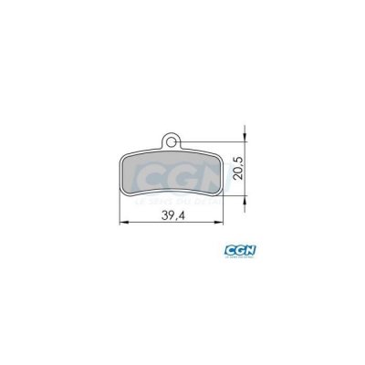 CLARKS  Vx851-fin Organic Disc Brake Pads