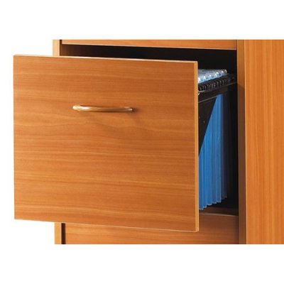 Classeur 3 Tiroirs 75 Dossiers Suspendus - Coloris: Merisier