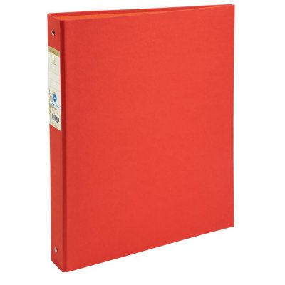 EXACOMPTA Classeur 4 anneaux  Forever en carte recycl&eacute;e A4 - dos 4 mm - couleur rouge
