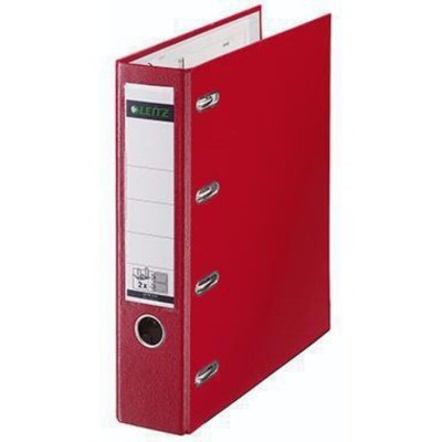 LEITZ Classeur &agrave; double m&eacute;canisme 2 x a5 rouge  10120025