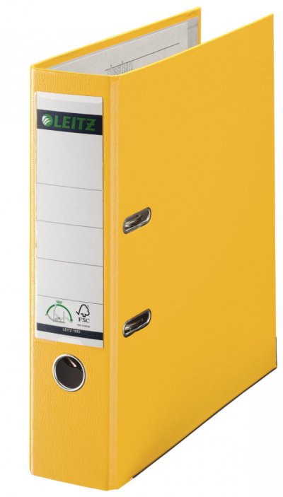 LEITZ Classeur &Agrave; Levier 180&deg; Standard 80 Mm Jaune
