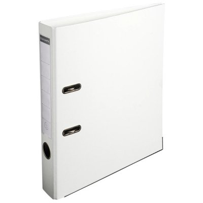 EXACOMPTA Classeur &agrave; levier A4 dos 5 cm blanc  blanc