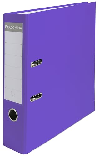EXACOMPTA Classeur &agrave; levier A4 dos 8 cm lilas  violet