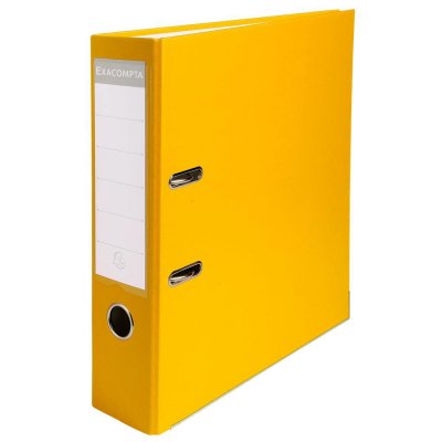 EXACOMPTA Classeur &agrave; levier A4- dos 80 mm - Coloris Jaune