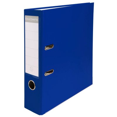 EXACOMPTA Classeur &agrave; levier A4 -  - Dos 80 mm - Bleu fonc&eacute;