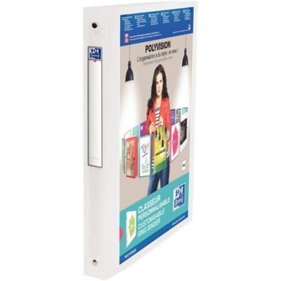 ELBA Classeur  personnalisable transparent A4 - dos 30 mm - couleur incolore