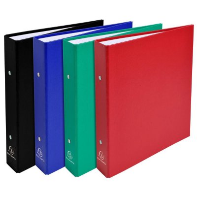 EXACOMPTA Classeur  rembord&eacute; polypro 23x21cm 2 annx Dos 40mm Coloris assortis
