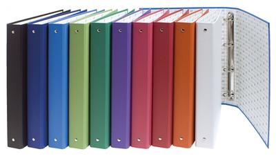 EXACOMPTA Classeur  rembord&eacute; polypro 32x25,6cm 4 annx Dos 20mm Coloris assortis