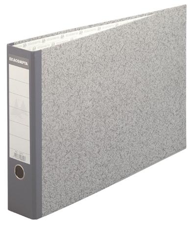 EXACOMPTA Classeur horizontal &agrave; levier A3 -  - Dos 70mm - Gris marbr&eacute;