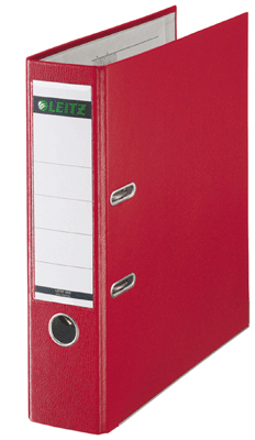 LEITZ Classeur  1010 10105025 2 &eacute;triers DIN A4 rouge