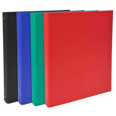 EXACOMPTA Classeur polypropyl&egrave;ne 4 anneaux dos 3cm A4 assorties