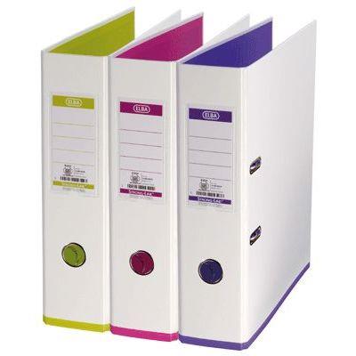 OXFORD Classeurs &agrave; levier Mycolour - dos 80 mm - Coloris blanc - Lot de 10