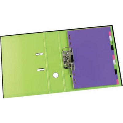 OXFORD Classeurs &agrave; levier Mycolour - dos 80 mm - Coloris noir - Lot de 10