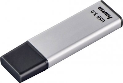 HAMA Classic Cl&eacute; USB 64 GB argent 181053 USB 3.2 (1&egrave; g&eacute;n.) (USB 3.0)