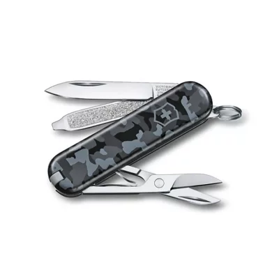 VICTORINOX Classic Navy Camouflage Couteau Suisse de Poche 58 mm - 7 Fonctions