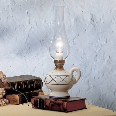FERROLUCE CLASSIC POMPEI C160-27, Lampe de table en c&eacute;ramique, 