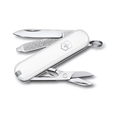 VICTORINOX Classic SD Falling Snow - Couteau Suisse de poche 58 mm - 7 fonctions