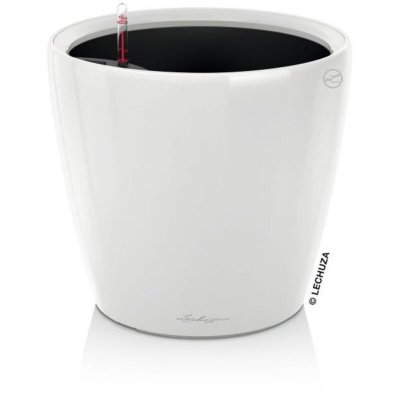 LECHUZA Classico Premium Ls 50 - Kit Complet, Blanc Brillant &Oslash; 50 X 47