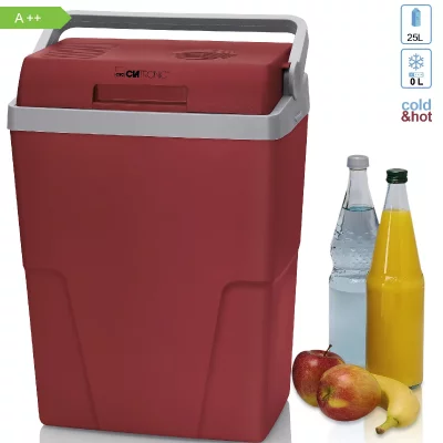 CLATRONIC , kb 3713 glaci&egrave;re &eacute;lectrique 25 litres a++ 12v / 230v voiture et camping, 600mah, rouge