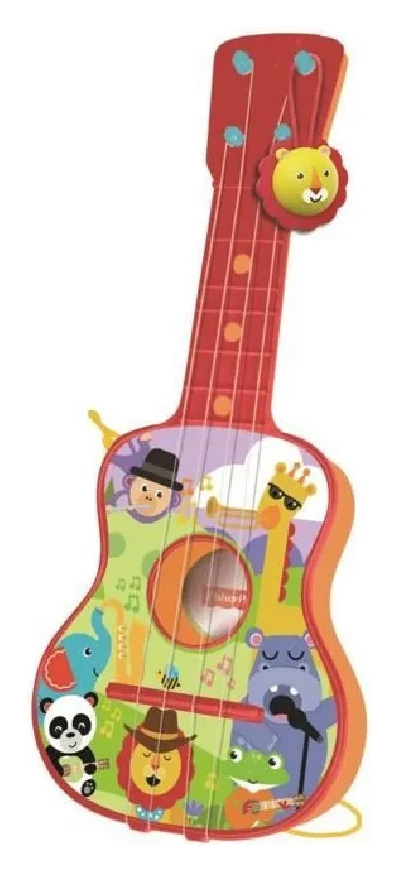 FISHER PRICE CLAUDIO REIG- Guitare 4 Cordes en bo&icirc;te, Multicolore (2725)