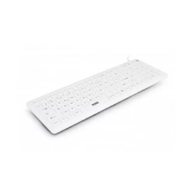 URBAN FACTORY Clavier antibact&eacute;rien filaire USB  Blanc
