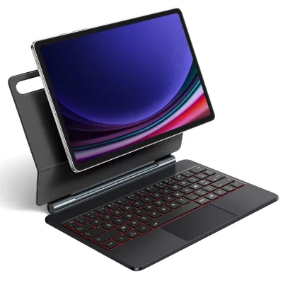 VANWIN Clavier AZERTY sans fil pour iPad Air 11""/Pro 11""/Air 10.9"" R&eacute;tro&eacute;clair&eacute; Ultra Slim