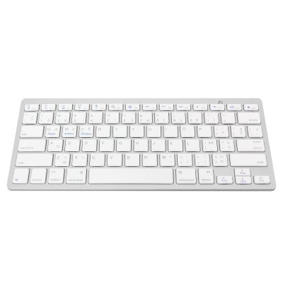 AVIZAR Clavier Bluetooth sans fil AZERTY M&eacute;canisme &agrave; ciseaux Temps r&eacute;ponse 0.2s Blanc