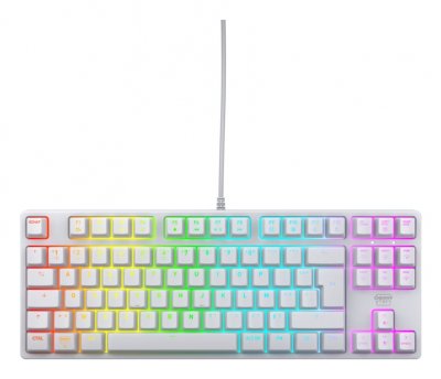 CHERRY Clavier -  - xtrfy k4v2 - rgb - 80% tkl - azerty - blanc