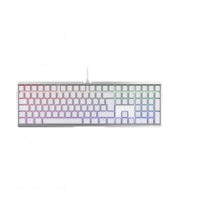 CHERRY Clavier de jeu, usb, rvb, mx noir, blanc, fr 4025112103100