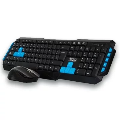 3GO Clavier et souris gaming  combodrilew2 usb espagnol qwerty