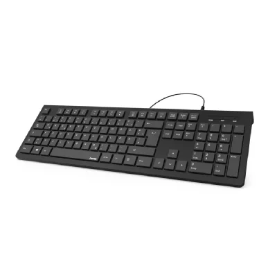 HAMA Clavier filaire kc-200 ukrainien/querty noir