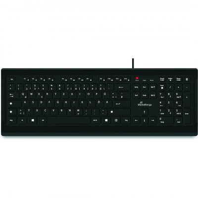 MEDIARANGE Clavier filaire MROS101-FR - Touches ultraplates - AZERTY (FR) - Noir 