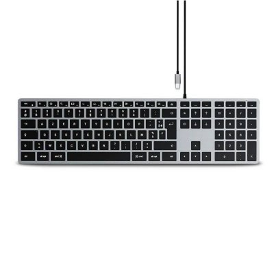 SATECHI Clavier filaire slim w3 usb-c azerty 