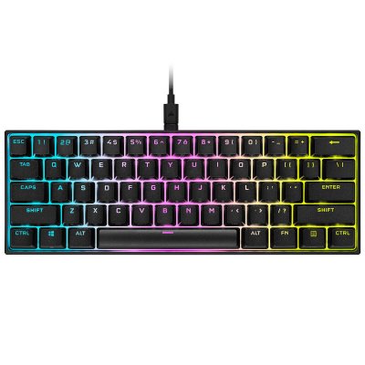 CORSAIR Clavier gamer  K65 RGB MINI CHERRY MX Red Noir