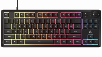 CORSAIR Clavier gamer - Membrane -  - K55 Core TKL - QWERTY - RGB